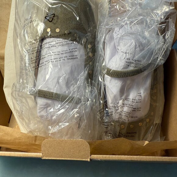 Madewell The Greta Ballet Flat Suede Slip On Mule in Olive suede NU882 - Picture 2 of 10